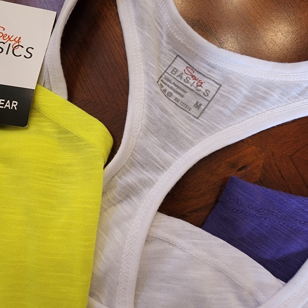 3 Pack Sexy Basics Racerback Tanks - Picture 7 of 8